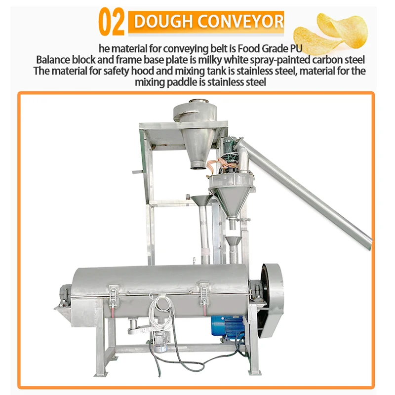 TCA Fully Automatic Stackable pringles Potato Chip Making Machines Production Line From China