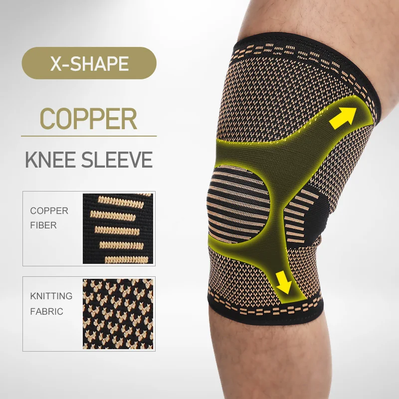 aolikes copper sports compression knee brace