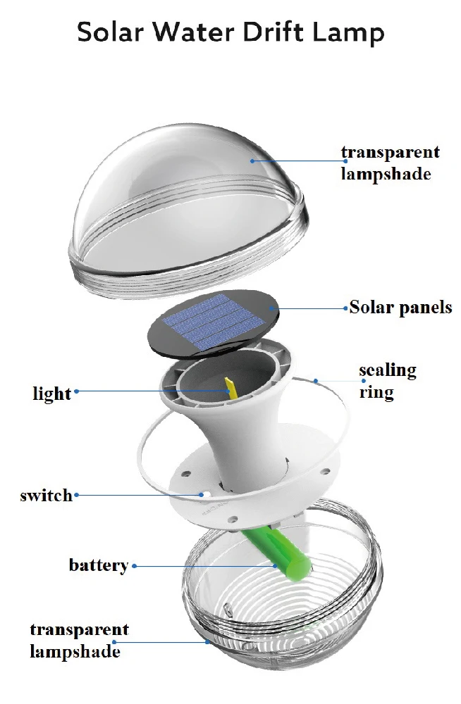 IP68 waterproof solar rechargeable mini led rgb swimming floating wireless pool ball lights water drift landscape pond light supplier