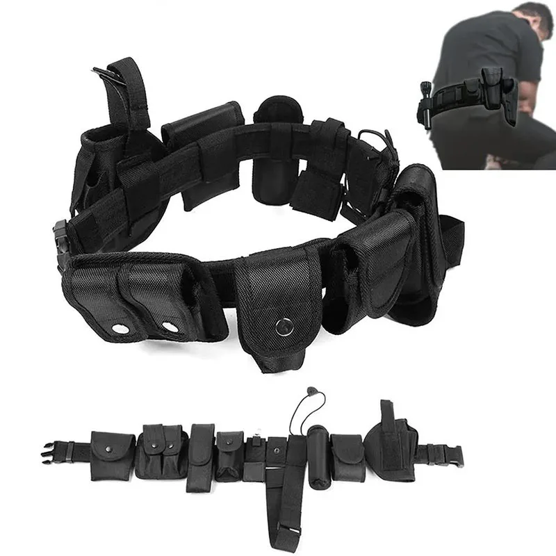 Adjustable Detachable Utility Tactical Belt Multifunctional Outdoor Training Bag Hiking Belts Duty Utility Mountaineering Belt