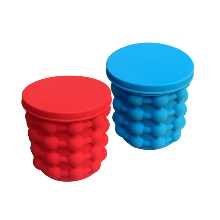 Круглая силиконовая форма для льда 40 кубиков чашка из пп и