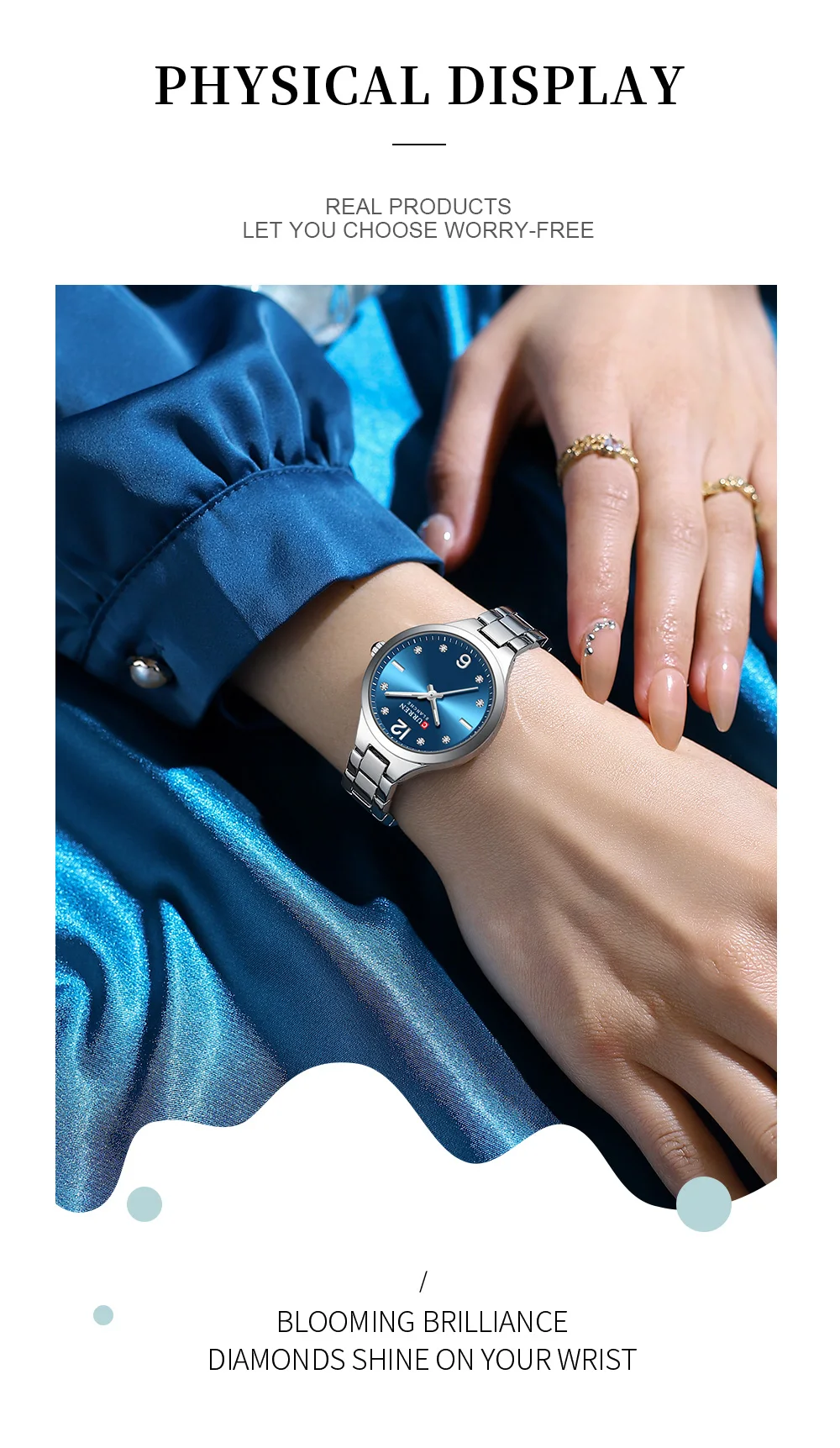 Curren 9105 Women Elegant Watch Stainless Steel Fashion Diamond Number Dial Ladies Watches Luminous Casual Quartz Wristwatch