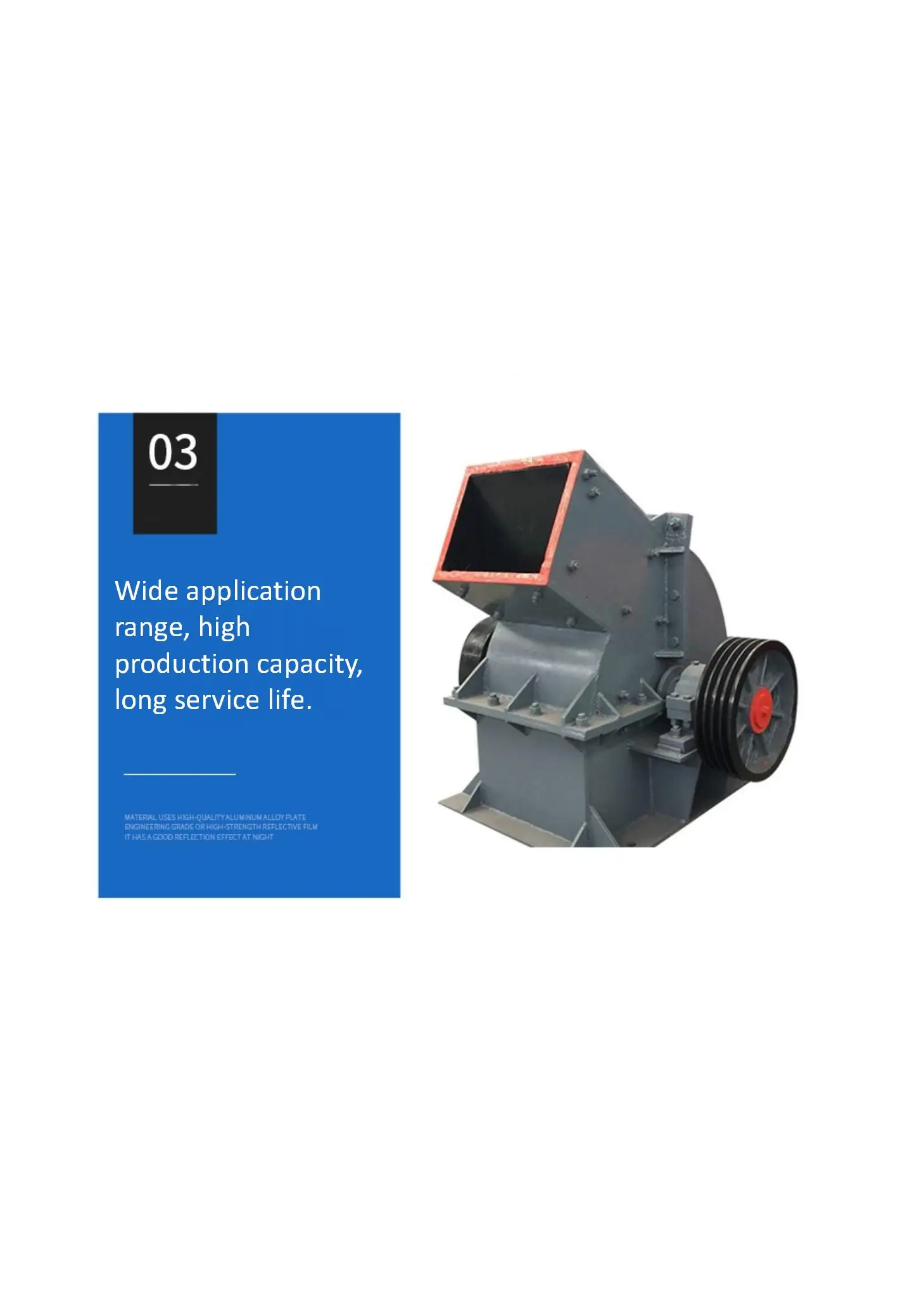 Factory Price Granite Glass Demonstration Heavy Duty Hammer Crusher