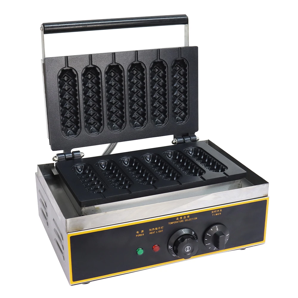 Professional Commercial Snack Hot Dog Waffle Maker Stick Waffle Iron