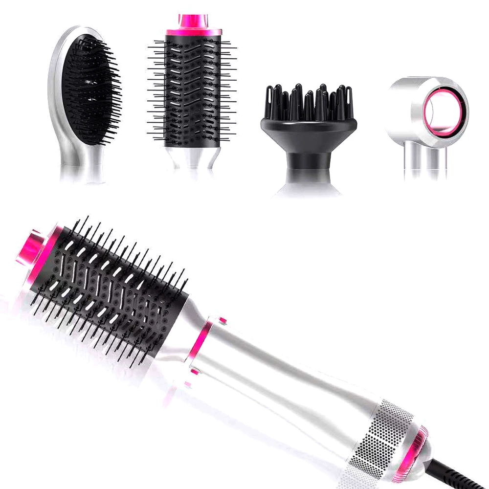 5 In 1 Interchangeable Hot Air Brush One Step Hair Dryer Volumizer Hair