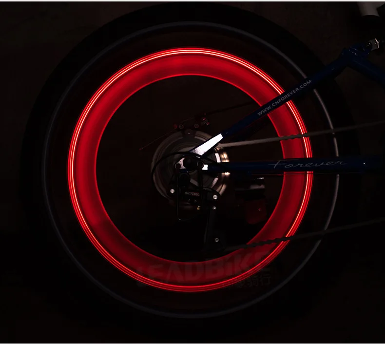 Cycling Bike LED Spoke Wheel Lights with Battery IPX55 Waterproof 10 Hours Runtime for Over 24 Inch Bikes