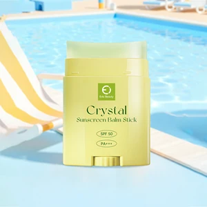 OEM/ODM Evia Beauty Crystal Balm All-In-One Sunscreen Stick with SPF 50 Private Label for Skin Protection