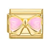 Colored diamond bow
