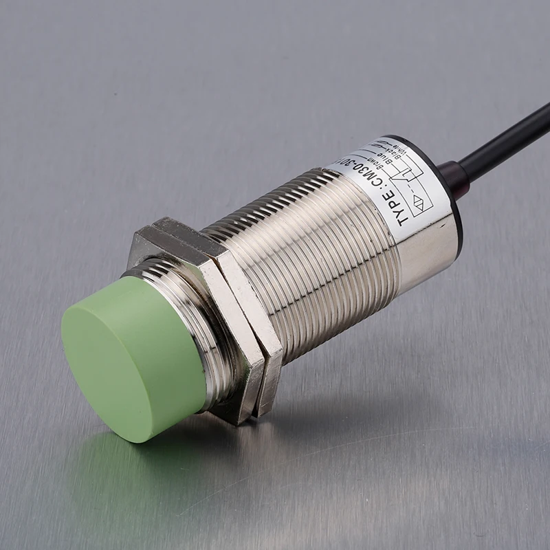 China Manufacturer M30 Approach Proximity Sensor Switch PNP NO+NC Detection Range 15mm Capacitive DC Proximity Sensor Switch