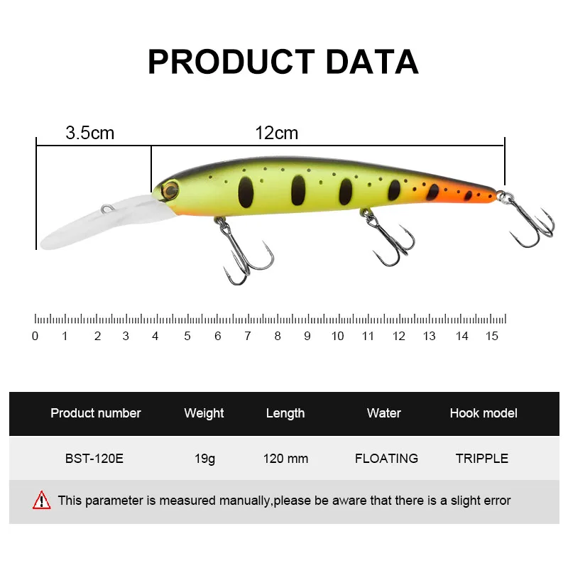 esfishing big tongue hard bait 12cm