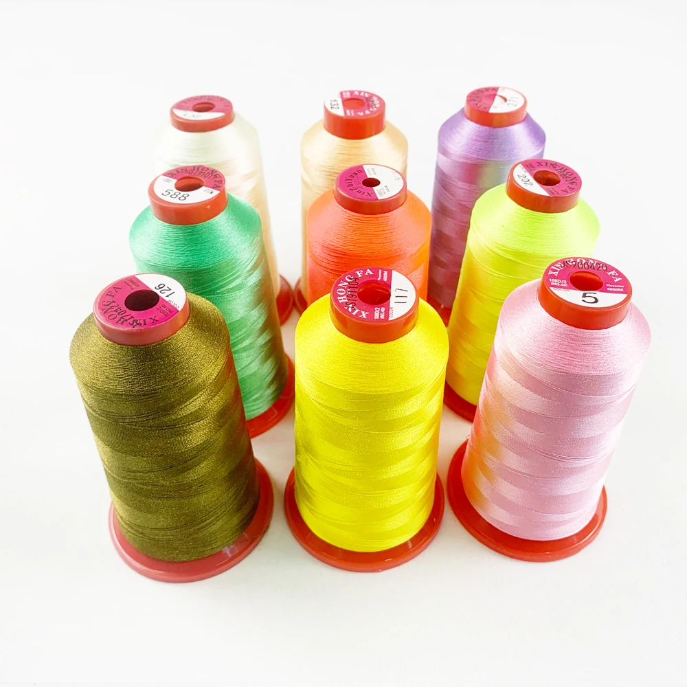 Recycled Thread Polyester Sewing Machine Embroidery Thread Embroidery