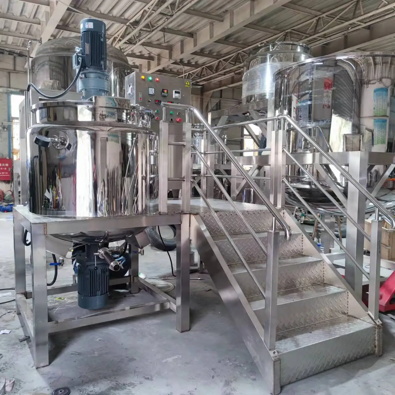 5000L Liquid Soap Homogenizing Mixer Blending Machine Mixer tank with Agitator Gel Making Machines Soap Mixer Machine Liquid