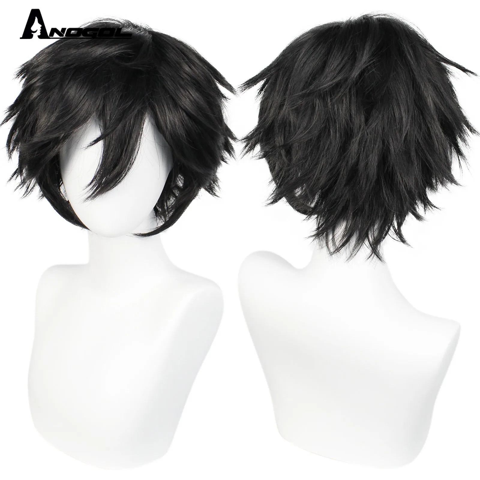Buy JoneTing Short Gray Wig Male Natural Wavy Wigs for Cosplay Wig for  Japanese Anime Wigs Online at desertcartINDIA