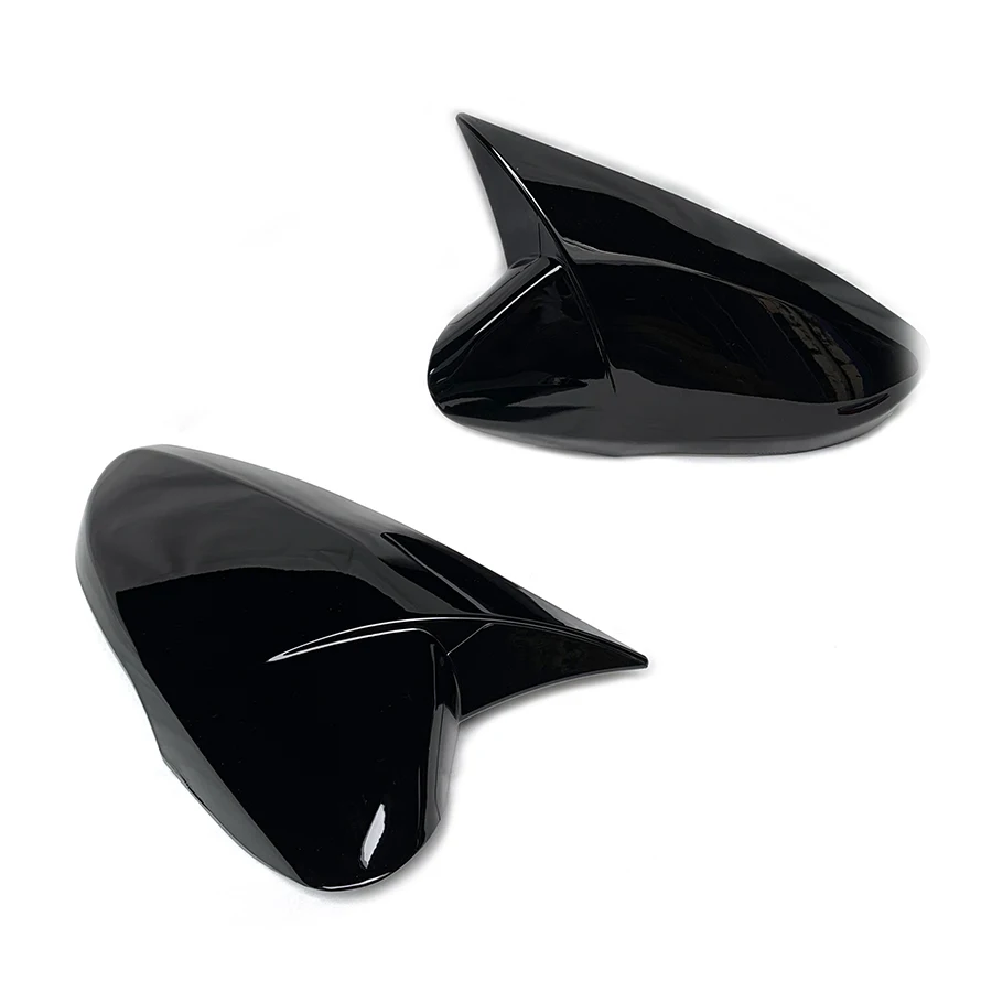 product side wing rearview mirror cover for hyundai elantra 2012   2015 glossy black cap sticker trim mirror shell for elantra 2013 2014-9