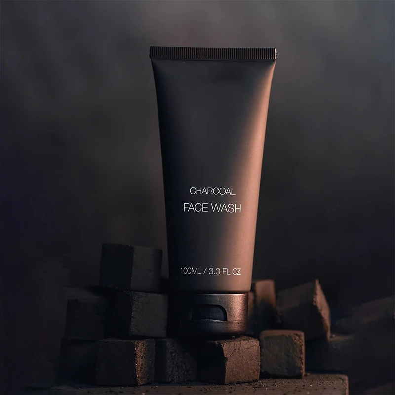 Skin Care Set For Men Oil Control Antiacne Acid Charcoal Face Wash Spf