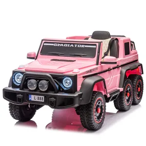 6x6 Wheel 12V Power Electric Car Plastic Kid's Ride-on Toy with Seat & Pedal for Children & Adults Aged 2 to 4 Years