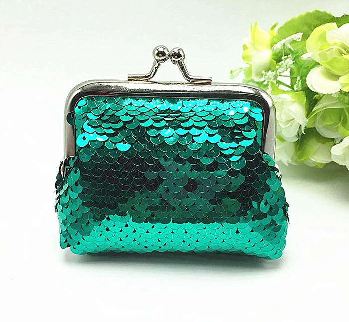 Most Popular Mermaid Reversible Sequin Small Hand Change Coin Purse Fancy Small Purse