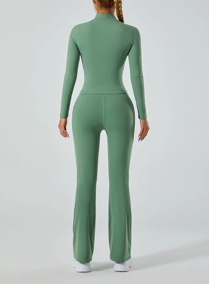 MCDUII Brushed Solid Breathable Sports Suit Sexy Back Yoga Vest High Waist Sports Shorts preview