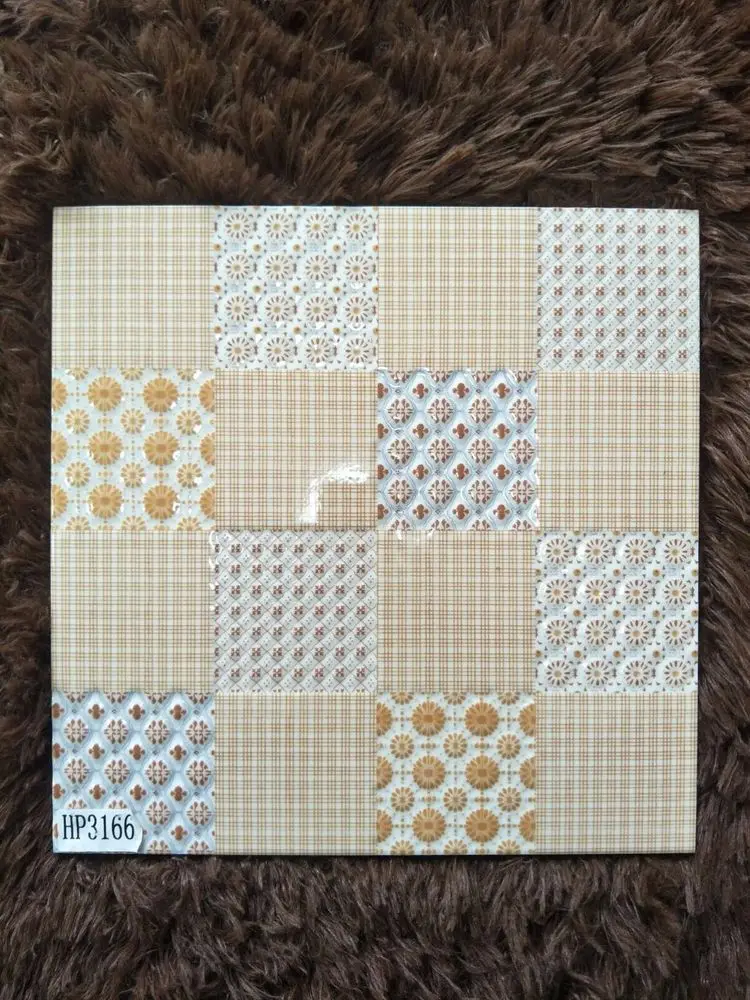 Minqing 3d Stone Design Floor Tiles with Amber Glazed