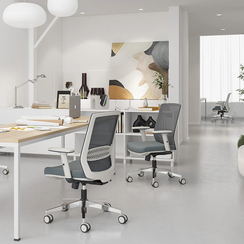 Virgin-Cut Foam Seat Cushion Office Chair High-Quality Mesh Fabric With Pa Frame Office Chairs Ergonomic Office Swivel Chairs