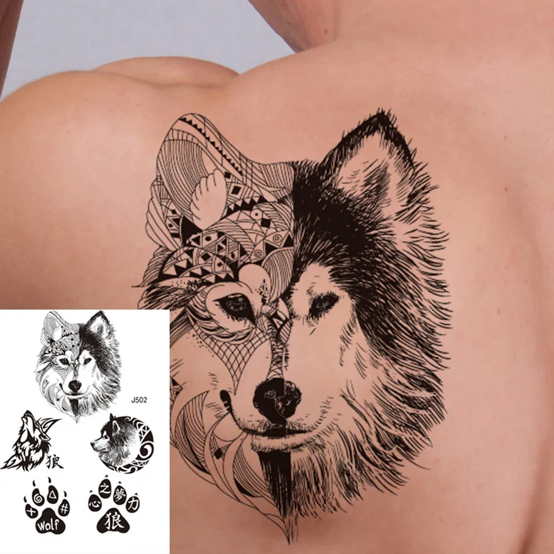 Animal Totem Body Art Tattoo Sticker Temporary Superior Hot TIKTOK