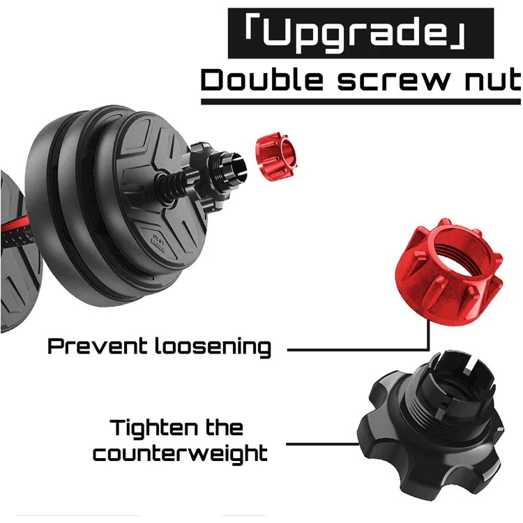 В наличии 552 Регулируемый домашний тренажерный зал оборудование фитнес вес 24 кг 40 90lb гантели