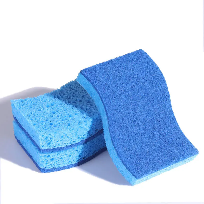 Wholesale S shaped scouring pad sponge bowls and pots dishcloth