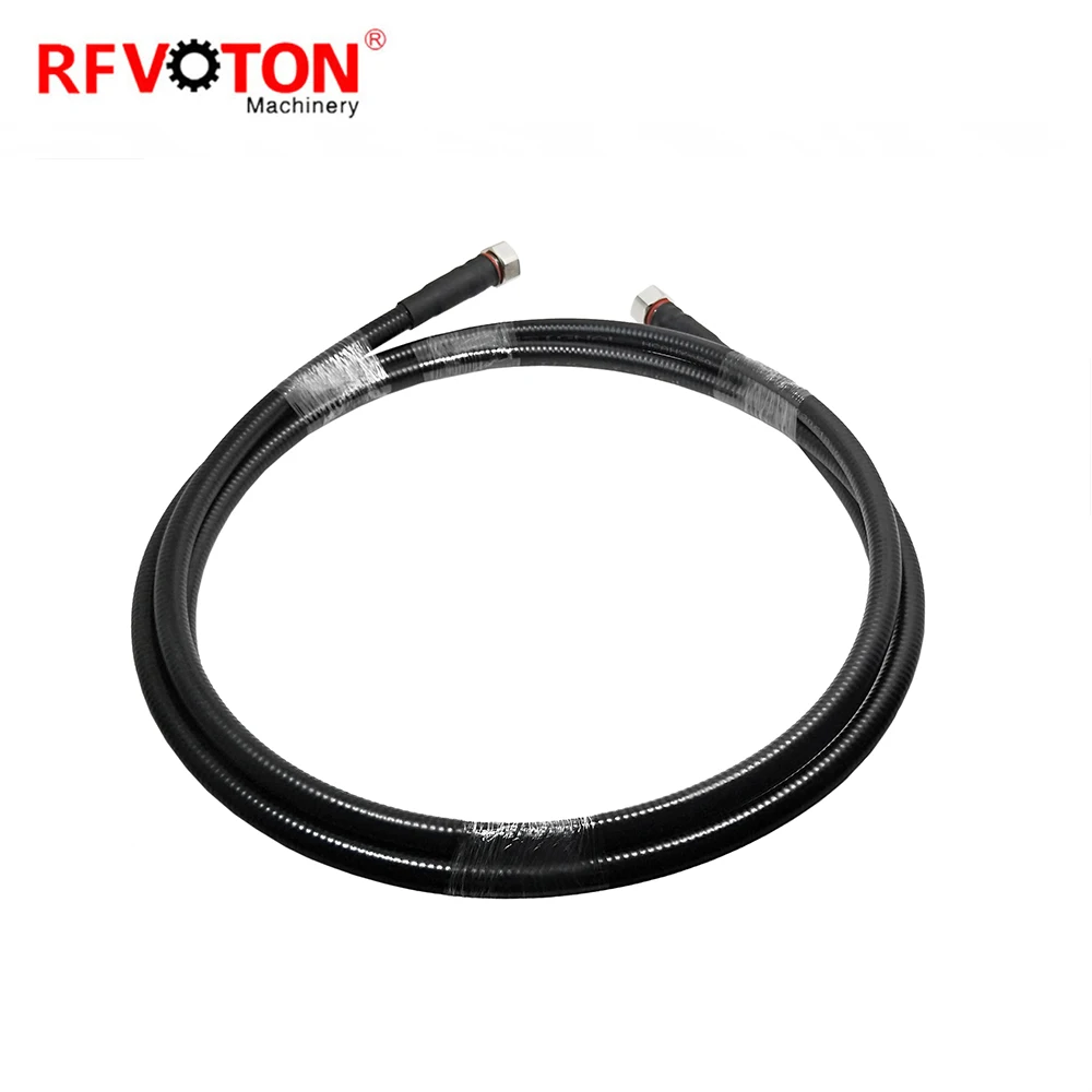1/2'' Superflexible  Cable 4.3/10 male  to 4.3-10 Mini Din  plug Connector rf jumper cable assembly details