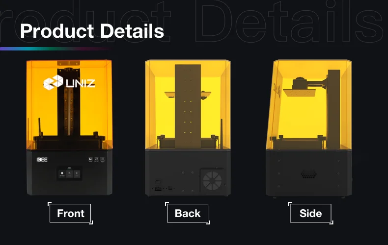 UNIZ IBEE 3D Printer - High Accuracy, 4K Monochrome LCD