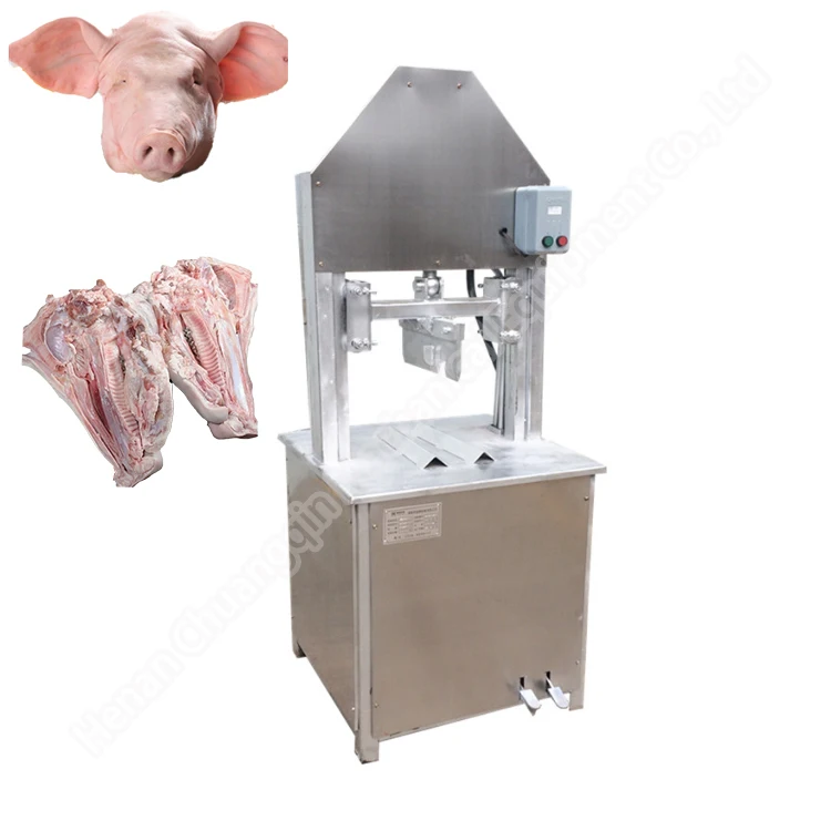 Pig Head Splitter Automatic Pig Head Halve Cutting Split Machine Cattle ...