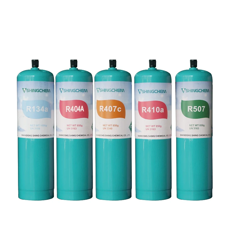 Small Refrigerant Gas Cylinder R134a R134 Gas Refrigerant Gas R134a