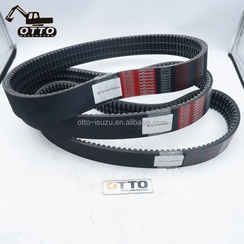 10M OTTO ZX200 Excavator Engine Fan Belt for ISUZU - 8981529060