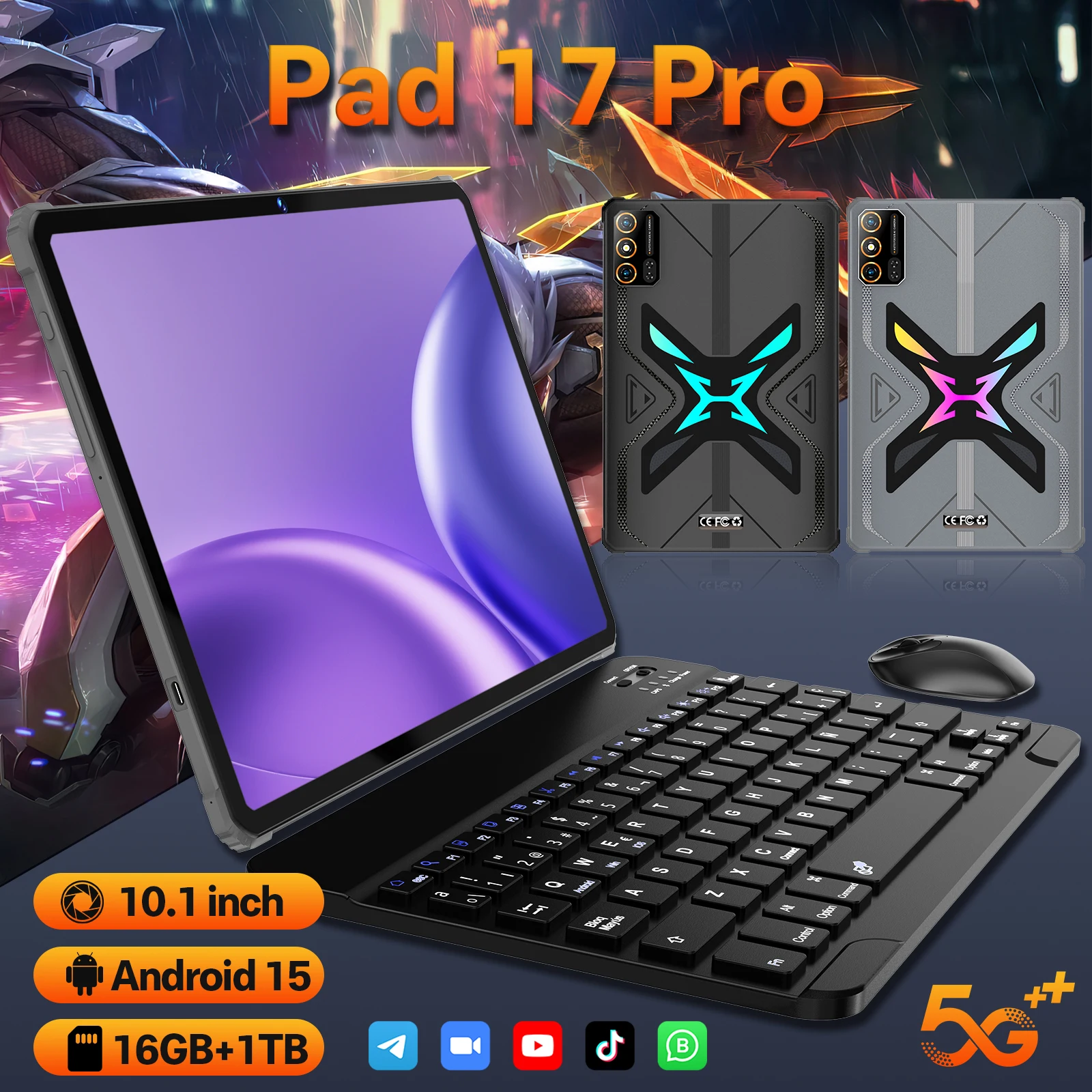 Pad17 Pro Android 15.0 Dual SIM Tablet PC - 10.1