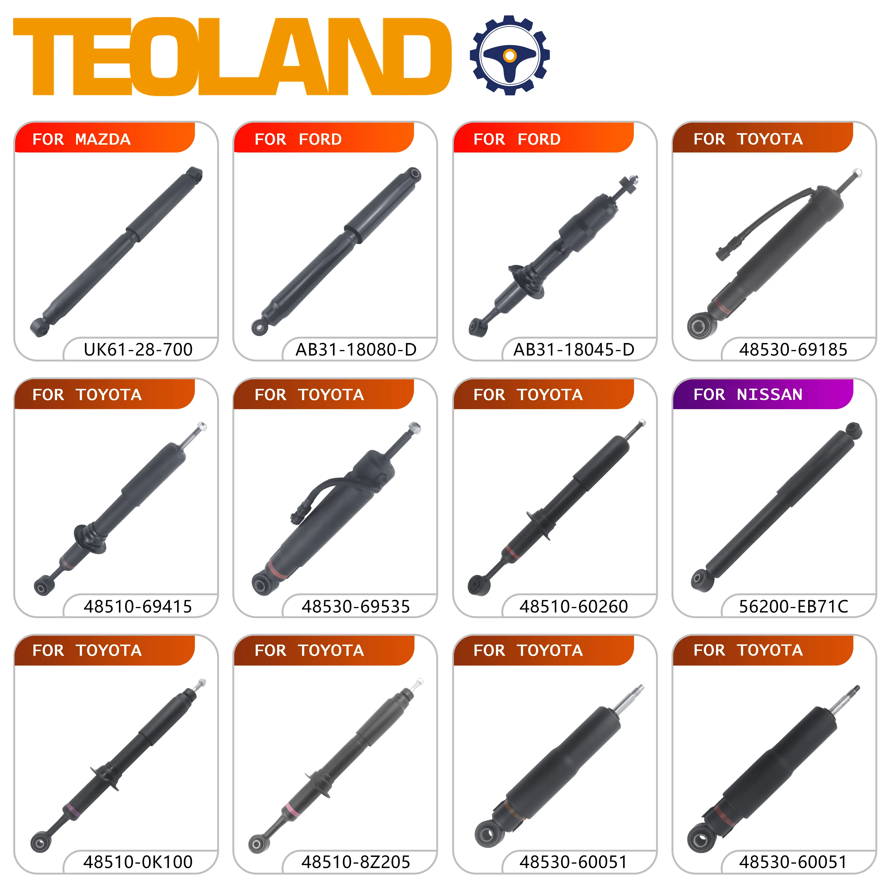 High Quality Suspension System 485108z205 for Hilux Revo