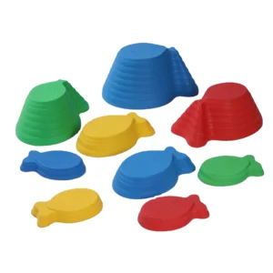9Pcs Toddler Stepping Stones Plastic Balance Step Stones for Kids Obstacle Courses Sensory Game for Ages 18+M Non-slip Toys