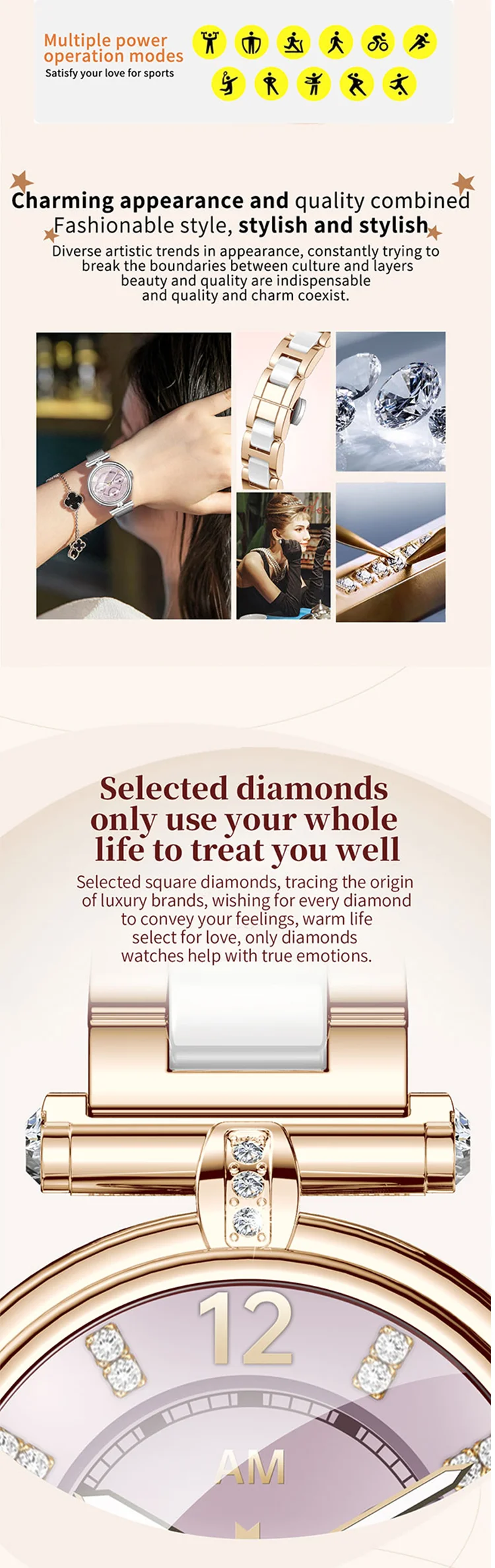 Chinese factory supplier supply  2025 Ak62 Ladies Smart Watch 1.09inch Screen Bt Calling Sport Health Monitoring Sleep Tracker Message Reminder Smart Watch - Buy Reloj Inteligente ladies Fancy Smart Watches ai Sports Watches