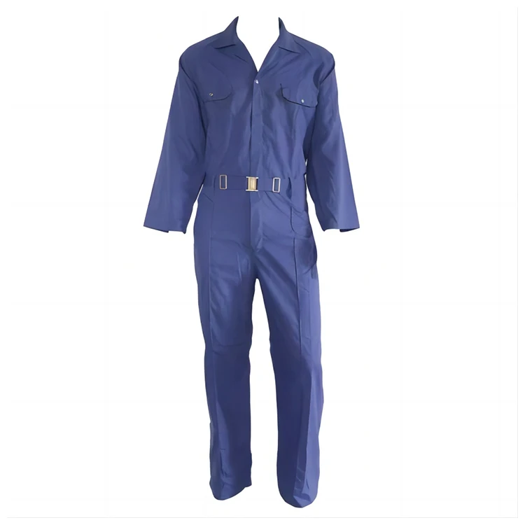 Custom bule 65 polyester 35 cotton technician uniform workwear coverall for men workwear