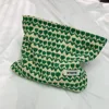 Corduroy flower cosmetic bag