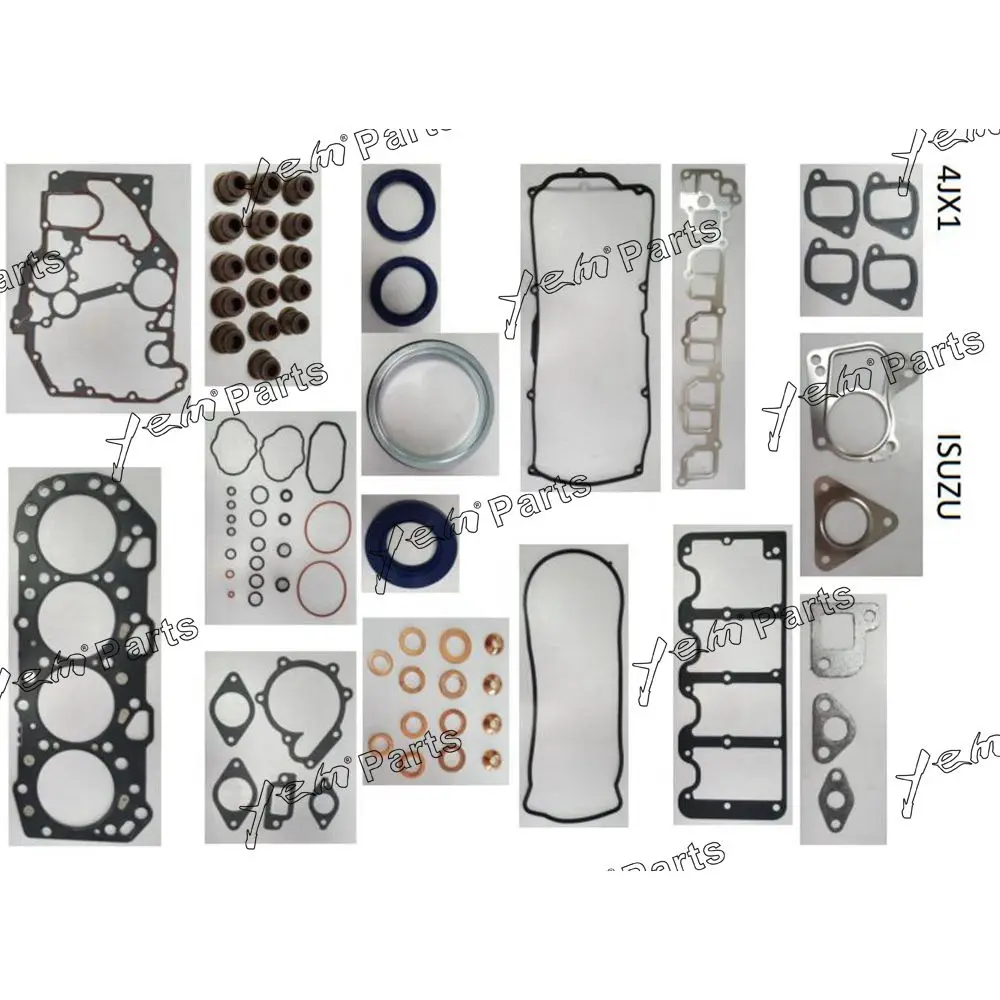 4JX1 Complete Gasket Kit With Head Gasket for Isuzu Engine Overhaul Kit