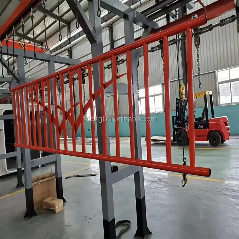Bridge Guardrail Three Beams Collision Guardrail Thickened Girder Road Viaduct Overpass Railing Q235 Guardrail