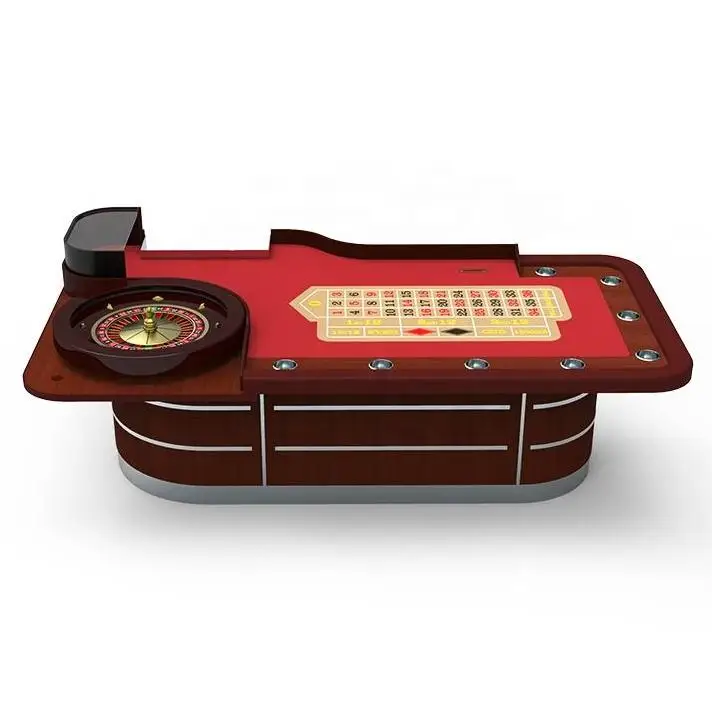 YH 110 дюймовый покерный стол для казино красного цвета в европейском стиле профессиональная рулетка колесный стол