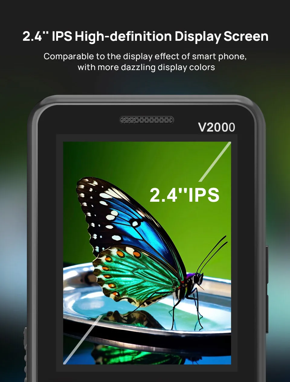 V2000 Manufacturer Big Battery Big Button Simple Seniors Mobile Cell Phone SOS Keypad Global 4G Feature Phone