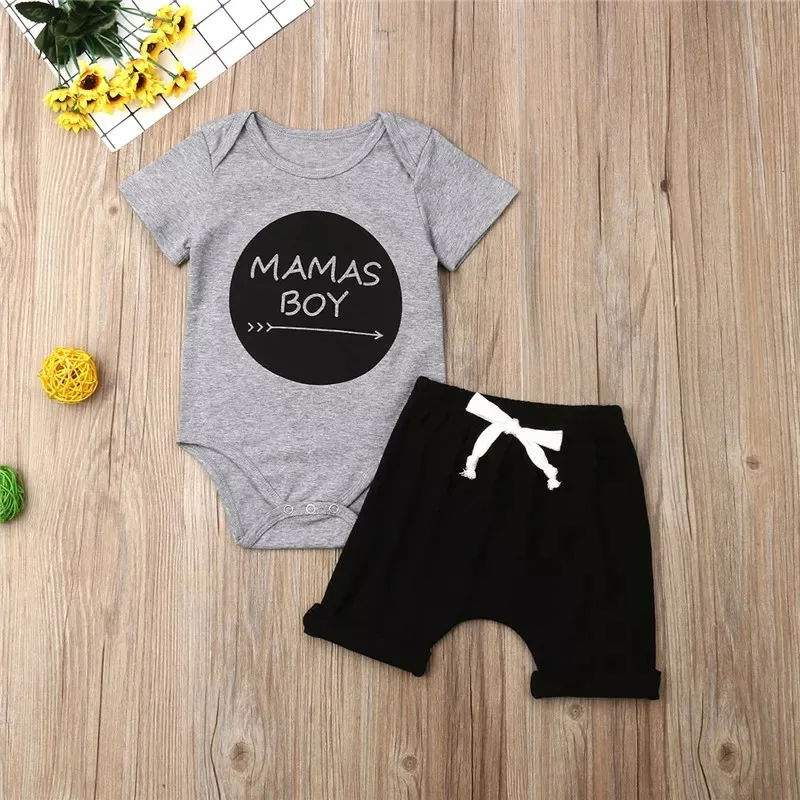 New Hot Selling Children's Clothing Female European And American Short Sleeve Letter Brother Sister Outfit