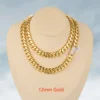 12mm Diamond Lock - Gold