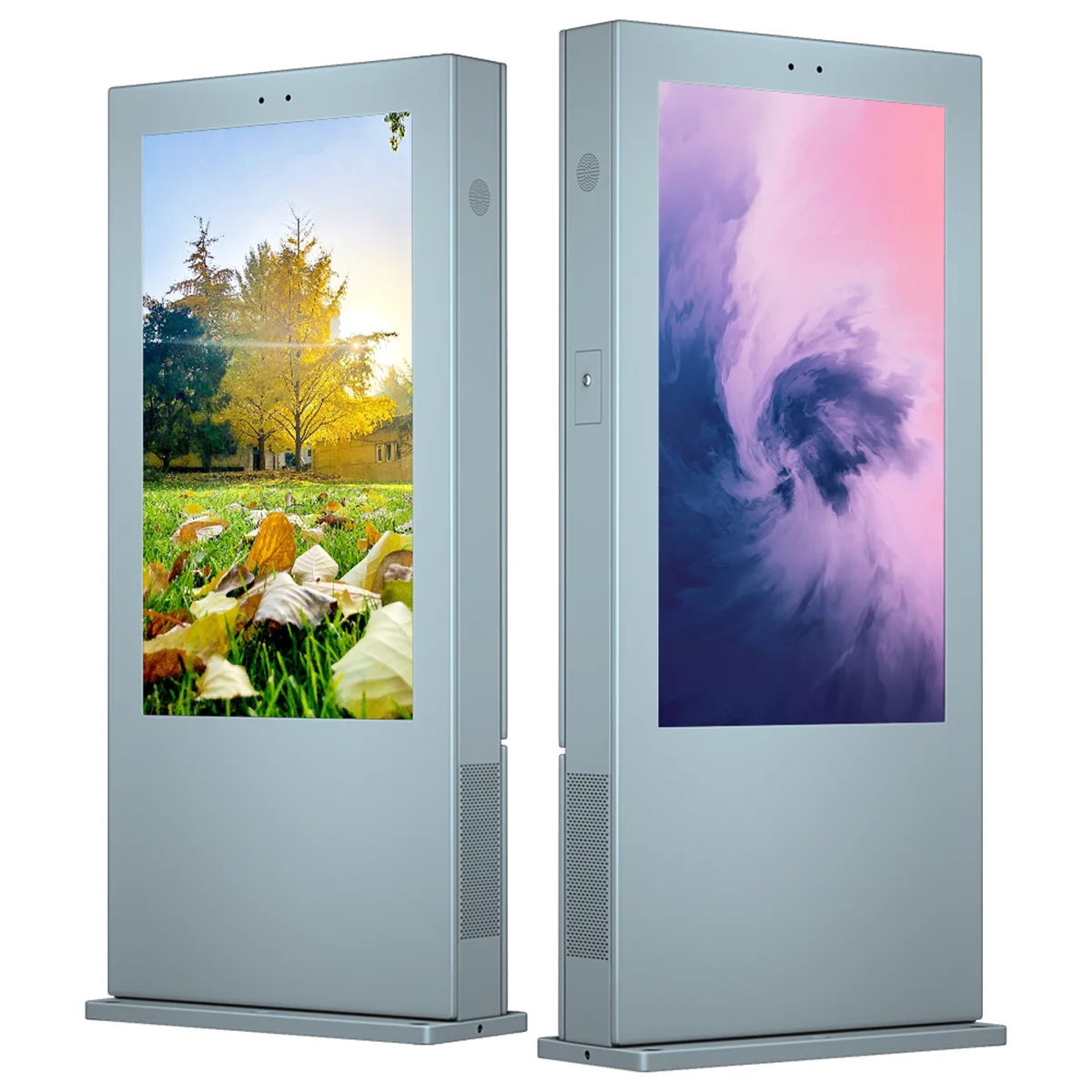 Стоковый рынок киоск сенсорный дисплей оборудование напольная Водонепроницаемая ТВ-стойка наружный ЖК-экран для рекламы