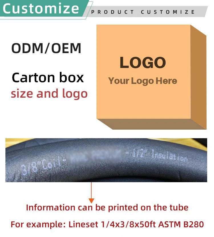 Popular Air Connecting Installation Kit Refrigeration Insulated Copper Pipe Refrigeration Copper Coil manufacture