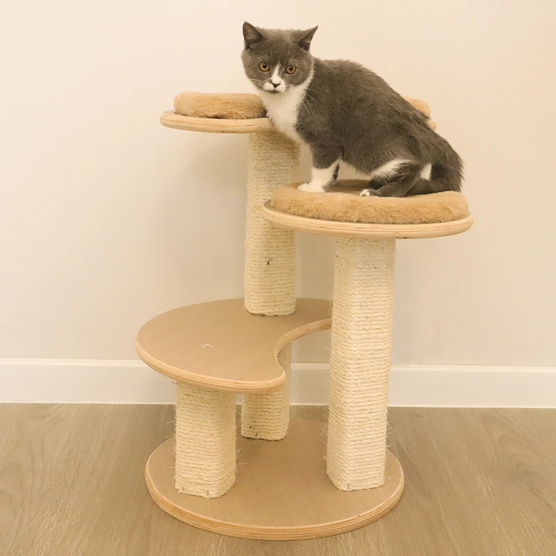 2022 Nimble Customized Cat Tree Eco-friendly Pet Supplies Wood