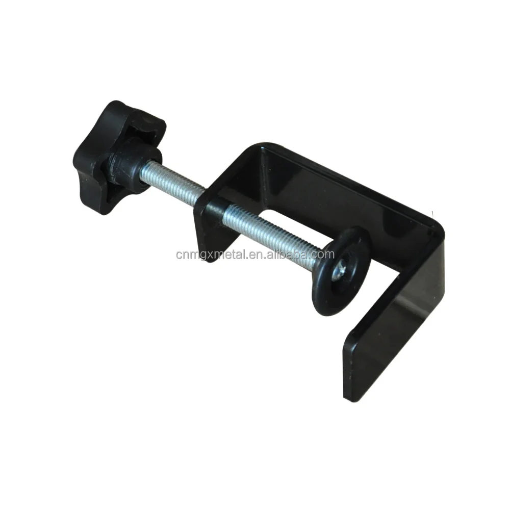 Custom High Quality Black Powder Coating Steel Metal Table Desk C Clamp