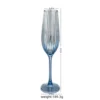 Verre à champagne à cannelures
