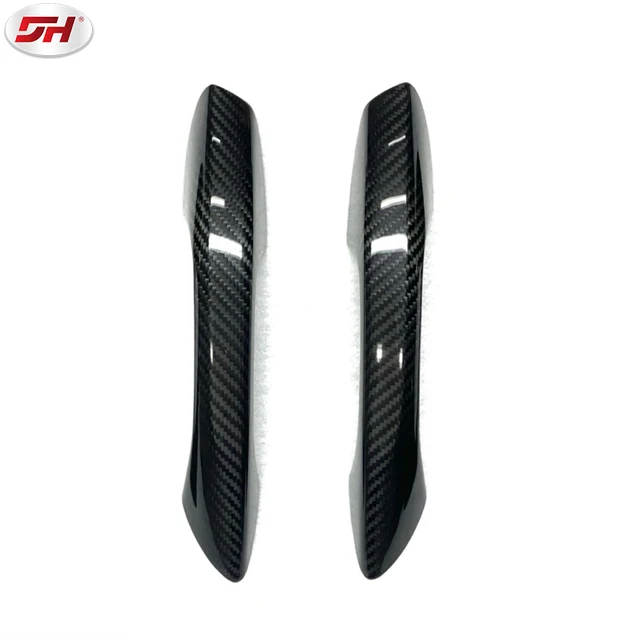 dry carbon fiber door handle trim paste exterior door handle for Porsche 718 2016-up